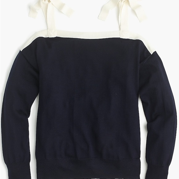 J Crew lightweight cold shoulder sweater - Picture 5 of 7